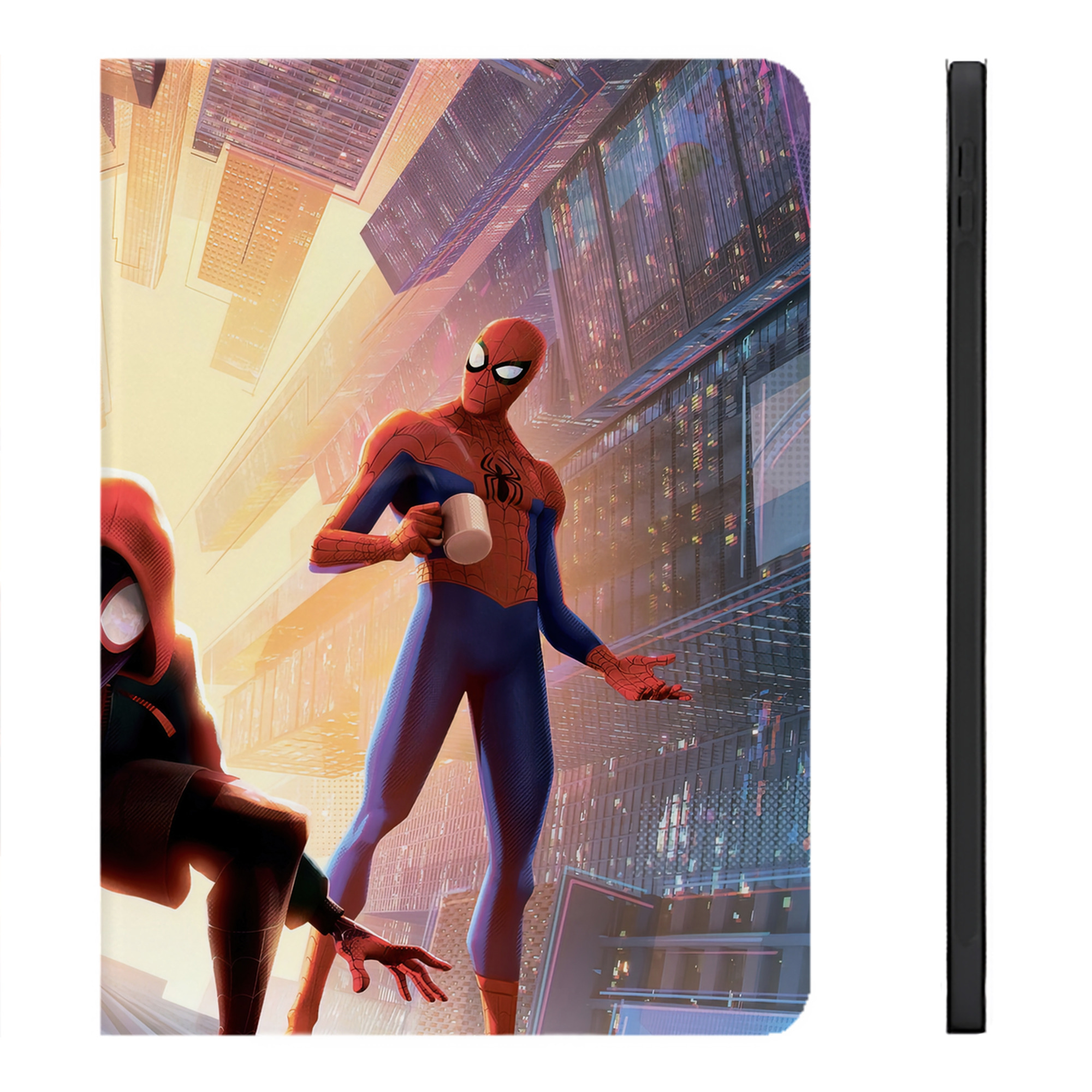 （画像用） Spider Man スパイダーマン IPadケース ペンホルダー付き ブックスタイルデザイン
